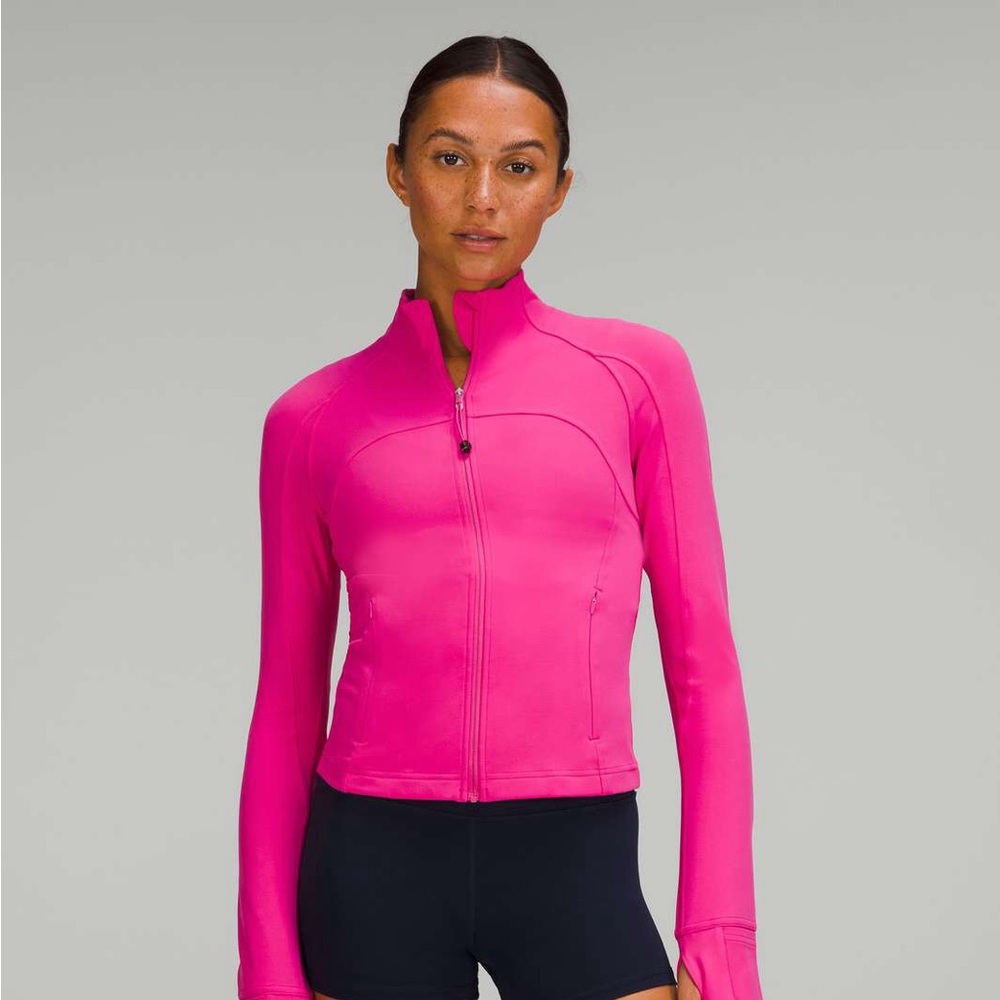 lululemon cropped nulu define jacket size 2 SONIC PINK